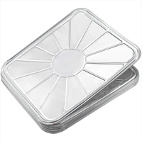 Plateaux de cuisson rectangulaires en aluminium, bac anti-goutte, lot de 20, vente en gros, résistants au four et au congélateur