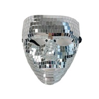 Nouveauté Lunettes de fête disco Halloween réfléchissantes en verre miroir or, argent, noir, masques de costume de mascarade réutilisables