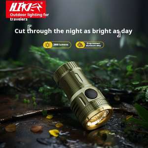 Светодиодный фонарик 3000 люмен 8 шт. Asafee 3000 люмен мини EDC алюминиевый сплав фонарик XPG перезаряжаемый IP65 Номинальный карманный фонарик - Product Image 2