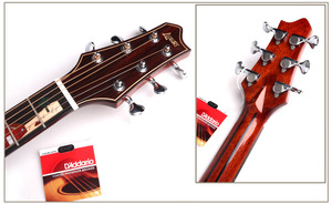 <span class=keywords><strong>Guitarra</strong></span> Electroacústica LX-R1 Nueva de Alta Calidad con Tapa de Abeto Sólido, Mástil de Caoba e Incrustaciones con Temática Playera - Product Image 2