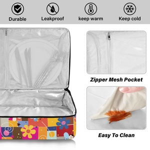 Sac isotherme double isolation personnalisé hawaïen, sac de livraison tendance pour pizzas, casseroles et aliments - Product Image 4
