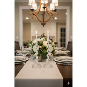 Paw Print Decorative Handmade Taper <b>Candles</b> Valentine's Day & Birthdays Dining Table Dcor (<b>Set</b> of 2) - Product Image 2