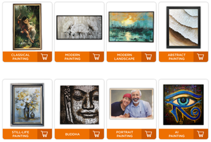 Dipinti a olio astratti Vinpi OEMODM pittura decorativa per camera da letto decorazioni per la casa ristorante Hotel. Regali dipinti murali - Product Image 5