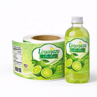 Étiquettes adhésives en PVC imperméables personnalisées pour les bouteilles de jus et de boissons - Autocollants d'emballage personnalisés de la marque CX