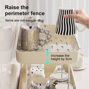 UFORU Estante De Cocina Estante De Almacenamiento De Plástico Para El Hogar Estantes Bastidores Cocina Estante De Secado De Platos - Product Image 2