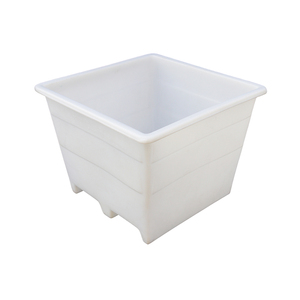 Bac à déchets recyclable en rotomoulage à fond cannelé de 1200 L, haute résistance, longue durée de vie, avec trous pour chariot élévateur, pour mangeoire à bétail - Product Image 4