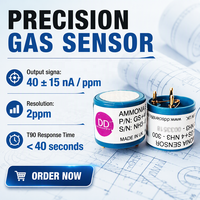 MAIYA 4NH3 Sensor Amonia Elektrokimia Akurasi Tinggi Detektor Gas NH3 Penganalisis Gas Amonia Tanpa Bias