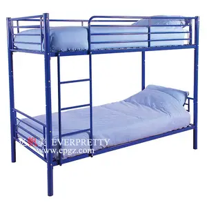 Modern High Quality Dormitory Furniture Bunk Bed Frame Loft Metal for Adults and Two People