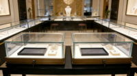 Vitrines pour verres à shot, présentoirs en verre pour cristaux, vitrine en verre pour boutique de cadeaux