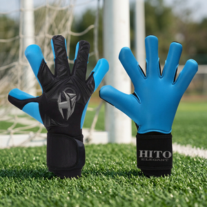 Gants de gardien de but professionnels de football neufs en gros, avec caoutchouc injecté sur le dos, de haute qualité - Product Image 3