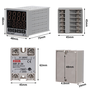 MT-S Digital PID Intelligenter Temperatur regler Automatische Regelungs tabelle KJEN Typ Eingangs relais Festkörper ausgang 48x48mm - Product Image 3
