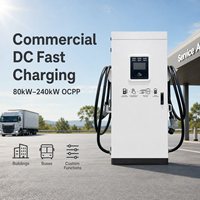Estación de Carga Comercial para Vehículos Eléctricos, Carga Rápida DC, GBT, CCS, Chademo, EV, 80kw, 120kw, 240kw