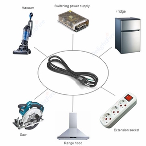USA Loại B Cắm Mở <span class=keywords><strong>End</strong></span> Dây Điện 1.5M NEMA 5-15P Thay Thế Stripped Cáp Mở Rộng Cho Máy Tính Máy Tính Xách Tay Phí Tự Làm Chân Không - Product Image 6