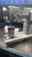 Machine à coudre industrielle à point noué pour sacs, à entraînement direct, double aiguille, à bras, grand crochet, triple entraînement, pour travaux lourds, modèle QS-83440D-25T