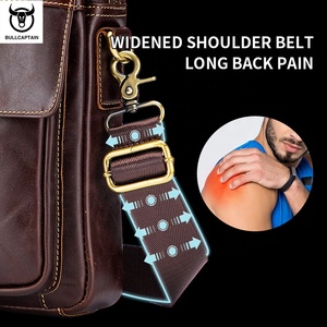 Borsa a tracolla da uomo Captain Niu Leather Goods Brand, in vera pelle <span class=keywords><strong>di</strong></span> vacchetta primo strato, grande capacità, borsa a tracolla in vera pelle - Product Image 5