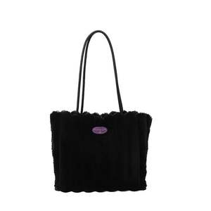 Sac fourre-tout en fourrure chaud pour femme, design uni, matière peluche, idéal pour l'hiver - Product Image 3