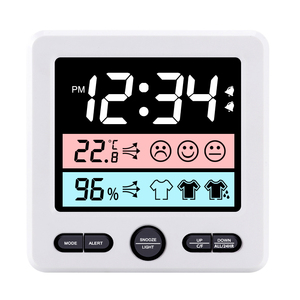 Alarme horloge thermomètre numérique affichage confort thermomètre hygromètre intérieur - Product Image 3