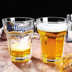 Verres à bière en <span class=keywords><strong>verre</strong></span> en gros, verres à bière personnalisés octogonaux, verres à bière <span class=keywords><strong>Hoegaarden</strong></span>, verres à bière belges - Product Image 6