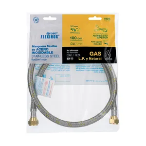 Scatola di 6 tubi per gas in acciaio inox, 3-8, 100 cm, FOSET - Product Image 4