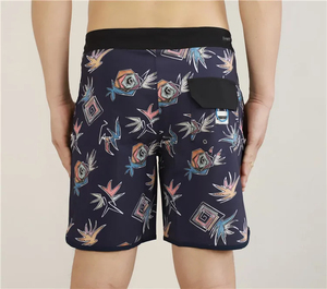 2025 hommes Swimboard Shorts ceinture élastique cordon nouveau Design solide motif plage pantalon troncs plaine teint nouveau Design imprimer - Product Image 3