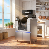 Machine de cuisson automatique pour sautés, professionnelle, pour cuisine de bistrot occidental, en fonte et acier inoxydable, économe en énergie, numérique