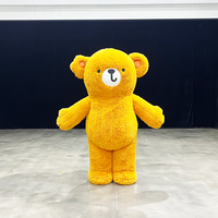 Costume de mascotte gonflable personnalisé, costume de mascotte ours ambulant, combinaison gonflable publicitaire pour adultes