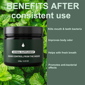 Gel Herbal <span class=keywords><strong>Anti</strong></span>-<span class=keywords><strong>Mauvaise</strong></span> <span class=keywords><strong>Haleine</strong></span> : Complément pour une <span class=keywords><strong>Haleine</strong></span> Fraîche, Produits de Soin Antibactériens Éliminant les Odeurs Corporelles, Détox Naturelle Intérieur-Extérieur - Product Image 2