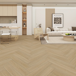 Legno Look 5mm pavimento impermeabile LVP Click Lock rigido con anima in vinile SPC spina di pesce pavimento tegola - Product Image 1