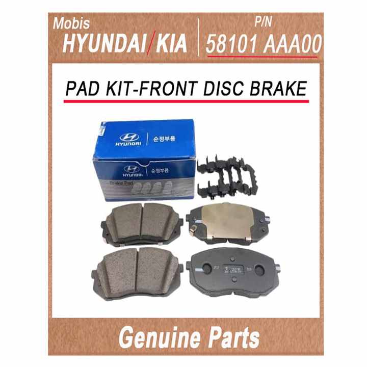 58101AAA00 / PAD KITFRONT DISC BRAKE / Genuine Korean Automotive Spare