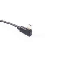 Kabel USB-C Tipe C Male USBC Sudut Kanan 90 Derajat OTG Data PD Pengisian Daya USB4 USB4.0 USB 240W 3.1 3.2 4.0 Kabel Kustom