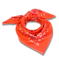 Bandana en coton rouge pour hommes et femmes, carré, de haute qualité, 22 pouces, grande taille