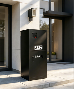 Buzón Inteligente para Exteriores con Números Iluminados por Energía Solar, Compartimentos Dobles, Anti-Robo, Videoportero, Acceso Remoto por Aplicación - Product Image 4