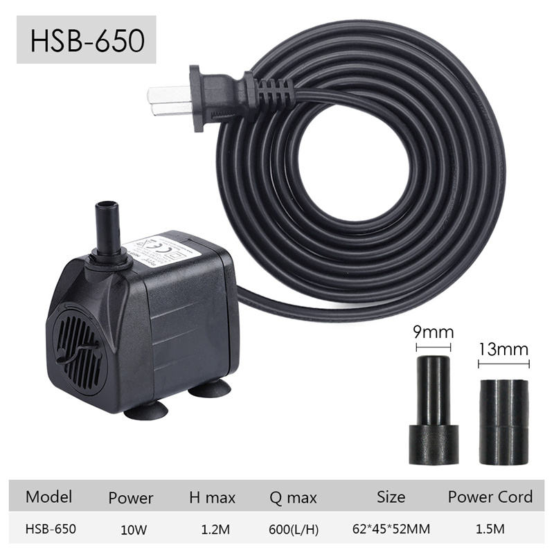 HSB-650 (600L/H,10W,Lift of 1.2m)