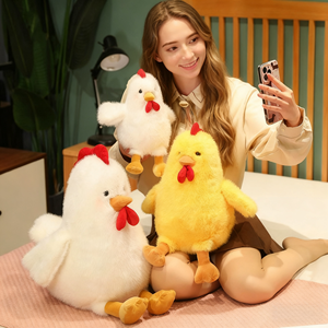 <b>Chicken</b> Plush Stuffed Animal Doll Realistic Looking, Birthday <b>Gift</b> Room Decor and Pillow Easter Kids <b>Gift</b> Room Decoration - Product Image 6