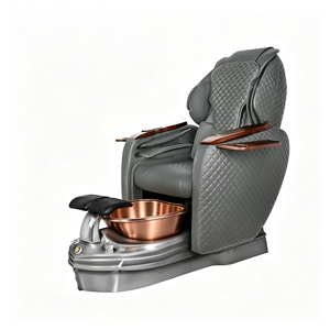 Fauteuil de pédicure de luxe électrique avec massage et bassin en verre, fauteuil de massage des pieds pour salon de beauté des ongles - Product Image 2