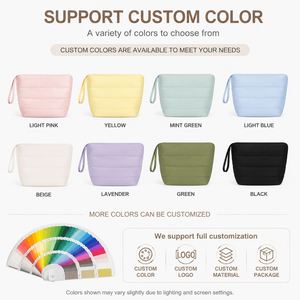 Sac de toilette en nylon grande capacité, organiseur de maquillage de voyage, pochette portable avec poignée, logo personnalisé OEM ODM - Product Image 4