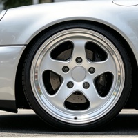 Jantes Bku 5x130 pour Porsche 911 964 993 944 968 928 986 Boxster 17 18 pouces, jantes en alliage monobloc personnalisées, lèvres profondes argentées