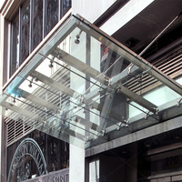 Toldo resistente a los Typhoon, Un policarbonato de sombra irrompible, ventana solar de vidrio de aluminio, toldo usado en venta