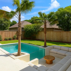 Ensemble complet de piscine en fibre de verre de grande taille avec éclairage et système de filtration – Achat tout-en-un - Product Image 1