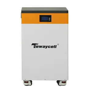 Tewaycell 10kwh 15kwh 20kwh Power Wall Lifepo4 Bateria 15S 48v 200ah 300ah 400Ah para armazenamento de energia doméstica