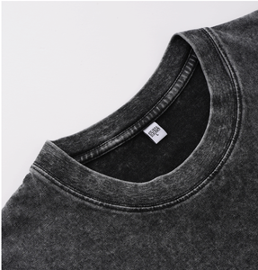 Camisetas Gráficas Estampadas DTG para Streetwear, Camisetas Lisas de Tallas Grandes para Hombre, Camisetas con Lavado Ácido, Camisetas Vintage Personalizadas de Gran Tamaño para Hombre - Product Image 3