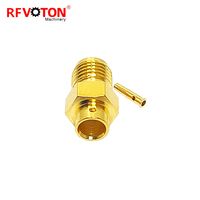 Suministro de fábrica para conector hembra SMA recto para Cable semirrígido RG402 0.141 contacto de latón de 50 ohmios para aplicaciones RF