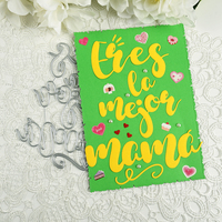 AAGU artigianato metallo taglio Die Scrapbook in rilievo per Album di carte artigianato modello Stencil Dies Spanish festa della mamma Craft muore