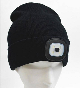 Gorro de lana con batería de larga duración, con luz Led, para exteriores - Product Image 4
