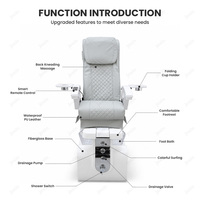 Chaise de pédicure électrique européenne personnalisable avec logo, pour salon de beauté, massage corporel, manucure, spa pour les pieds, style moderne