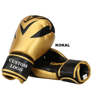 หนังแท้ที่กำหนดเองทำสีดำมวยถุงมือ - Product Image 2