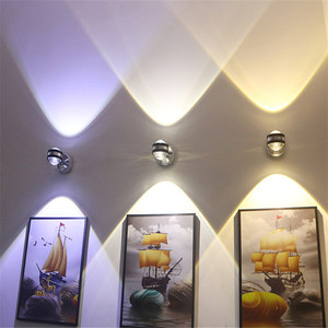 Luz <span class=keywords><strong>de</strong></span> pared circular para <span class=keywords><strong>el</strong></span> hogar, jardín, balcón, pantalla <span class=keywords><strong>de</strong></span> 3W, Led Lente <span class=keywords><strong>de</strong></span> Cristal, lámpara <span class=keywords><strong>de</strong></span> pared, Adorno <span class=keywords><strong>de</strong></span> Navidad Noel, 2 uds. - Product Image 1