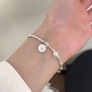Ensemble collier et bracelet en argent sterling S925 avec perles en forme de cœur, style coréen, bijoux à porter au quotidien - Product Image 3
