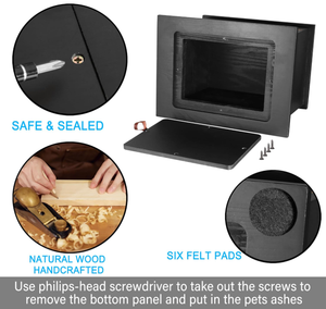 กล่องใส่เถ้ากระดูกสัตว์เลี้ยงไม้สั่งทำพิเศษสุดหรู สำหรับสุนัข - Product Image 3