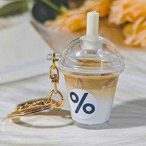 พวงกุญแจกาแฟ พวงกุญแจไอซ์อเมริกันลาเต้ จี้ห้อยกระเป๋า - Product Image 3